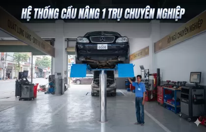 Cầu nâng 1 trụ rửa xe ô tô: Đặc điểm, ứng dụng và cách lựa chọn